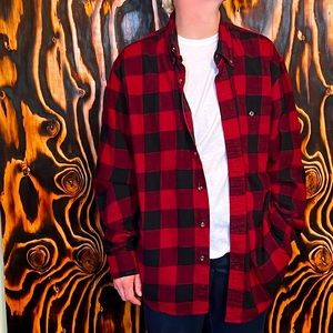 90s GH Bass & Co Buffalo Plaid Flannel | Great Condition, Size L | Classic 😍